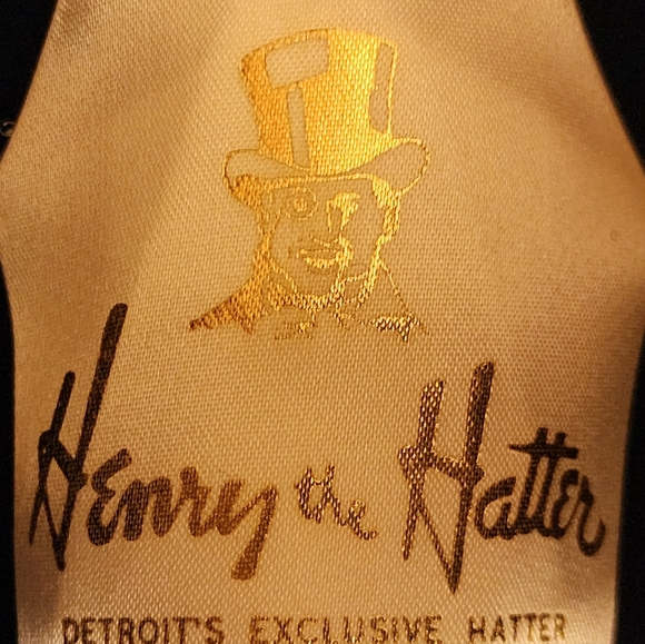 Mens Vintage Blue Hat. TINO. Detroit Henry the Hatter preowned Xl with hat box - Picture 5 of 6